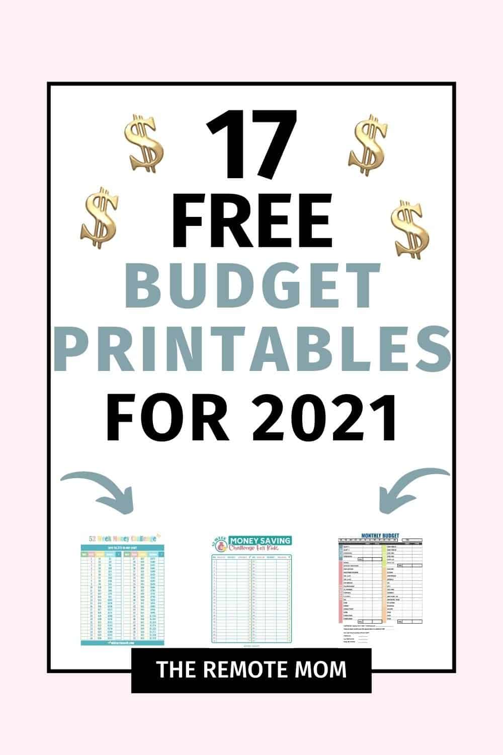 budget printables free pdf