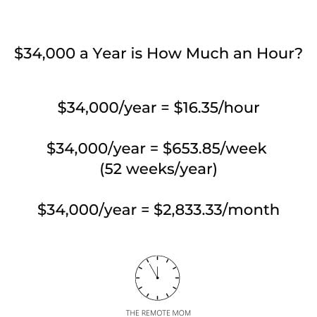 34000 a Year is How Much an Hour