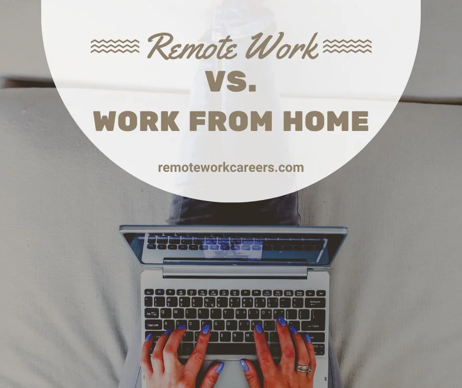 remote work vs. work from home